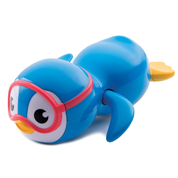 Wind Up Swimming Penguin Bath Toy, Blue