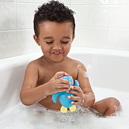 Wind Up Swimming Penguin Bath Toy, Blue