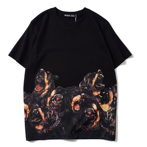 New 2020 Men luxury Hound dog Full 3D T Shirts T-Shirt Hip Hop Skateboard Parkour Street Cotton T-Shirts Tee Top Drake N180