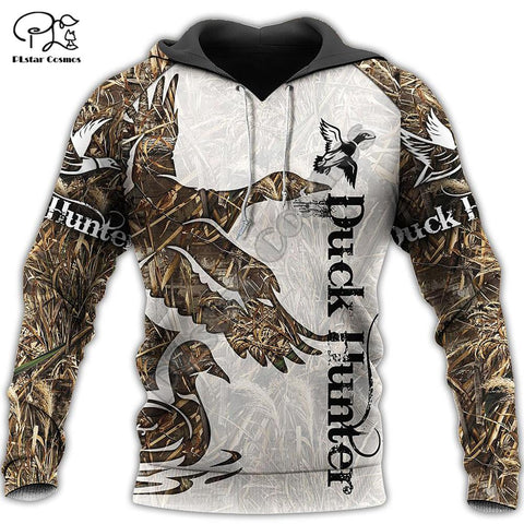 PLstar Cosmos Duck Hunting Animal Hunter Camo Tattoo Dog Tracksuit Pullover Streetwear 3DPrint Zip/Hoodies/Sweatshirts/Jacket 16